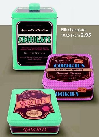 Promotions Blik chocolate - Lifestyle - Valide de 09/11/2015 à 06/12/2015 chez Unikamp