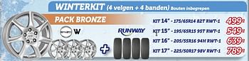Promoties Winterkit (4 velgen + 4 banden) pack bronze - Enzo H - Geldig van 12/11/2015 tot 08/12/2015 bij Auto 5