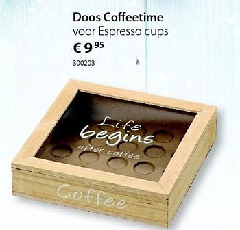 Promotions Doos coffeetime - Produit maison - Unikamp - Valide de 16/11/2015 à 14/12/2015 chez Unikamp