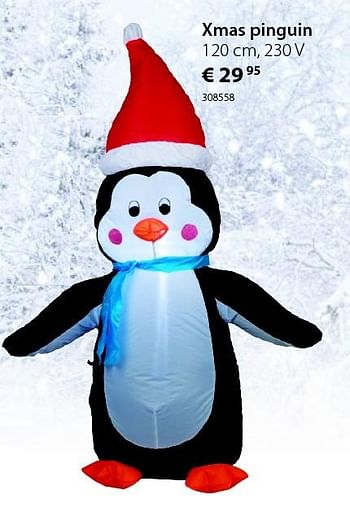 Promotions Xmas pinguin - Produit maison - Unikamp - Valide de 16/11/2015 à 14/12/2015 chez Unikamp
