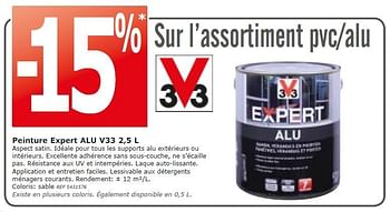 Promotions -15% peinture expert alu v33 - V33 - Valide de 18/11/2015 à 30/11/2015 chez BricoPlanit
