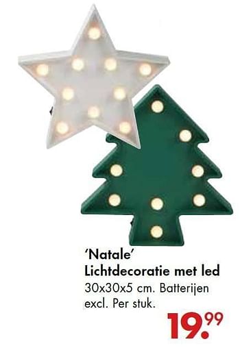 Promotions Natale lichtdecoratie met led - Produit maison - Casa - Valide de 20/11/2015 à 13/12/2015 chez Casa