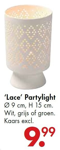 Promoties Lace partylight - Huismerk - Casa - Geldig van 20/11/2015 tot 13/12/2015 bij Casa