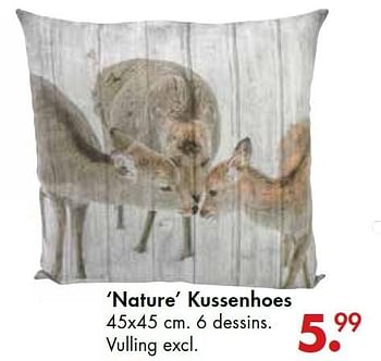 Promoties Nature kussenhoes - Huismerk - Casa - Geldig van 20/11/2015 tot 13/12/2015 bij Casa