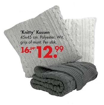 Promoties Knitty kussen - Huismerk - Casa - Geldig van 20/11/2015 tot 13/12/2015 bij Casa
