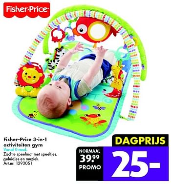 Promoties Fisher-price 3-in-1 activiteiten gym - Fisher-Price - Geldig van 14/11/2015 tot 22/11/2015 bij Bart Smit