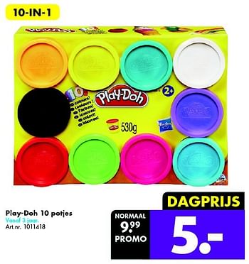Promoties Play-doh 10 potjes - Play-Doh - Geldig van 14/11/2015 tot 22/11/2015 bij Bart Smit