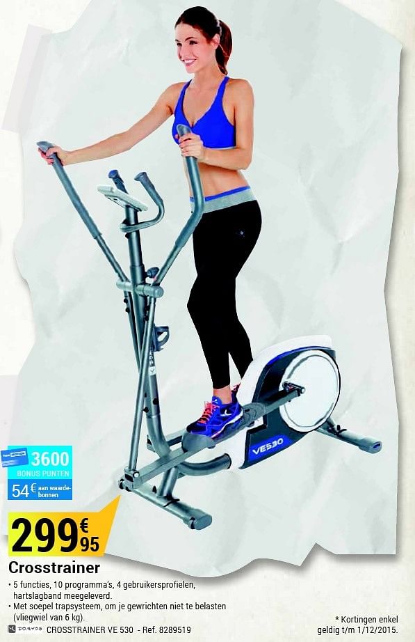 Domyos Crosstrainer ve 530 Promotie bij Decathlon