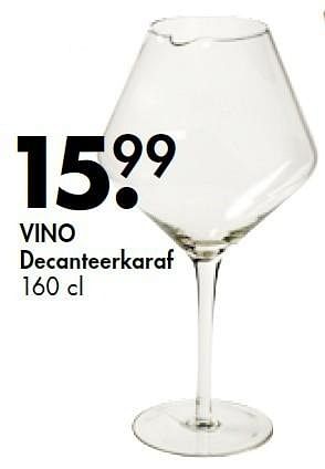 Promoties Vino decanteerkaraf - Huismerk - Casa - Geldig van 30/11/2015 tot 06/12/2015 bij Casa
