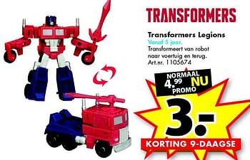 Promoties Transformers legions - Transformers - Geldig van 28/11/2015 tot 06/12/2015 bij Bart Smit