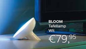 Promoties Bloom tafellamp - Huismerk - Domo Meubelen & Deco - Geldig van 01/11/2015 tot 31/12/2015 bij Domo Meubelen & Deco