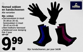 het ergste synoniemenlijst Stuiteren Nomad Nomad sokken en handschoenen - Promotie bij Albert Heijn