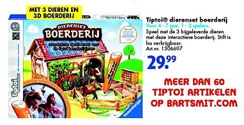 Promoties Tiptoi dierenset boerderij - Ravensburger - Geldig van 10/12/2015 tot 31/12/2015 bij Bart Smit