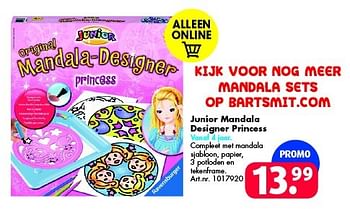 Promoties Junior mandala designer princess - Ravensburger - Geldig van 10/12/2015 tot 31/12/2015 bij Bart Smit