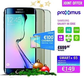 Promotions Samsung galaxy s6 edge - Samsung - Valide de 01/12/2015 à 31/12/2015 chez The Phone House
