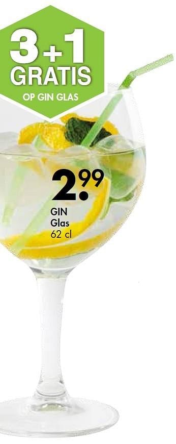 Promoties Gin glas - Huismerk - Casa - Geldig van 14/12/2015 tot 31/12/2015 bij Casa