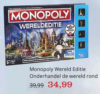 In detail Grazen delicaat Hasbro Monopoly wereld editie onderhandel de wereld rond - Promotie bij  Bol.com