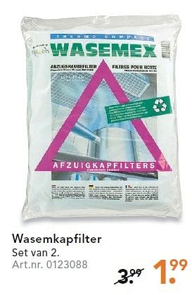 Normaal wasmiddel Pastoor Huismerk - Blokker Wasemkapfilter - Promotie bij Blokker