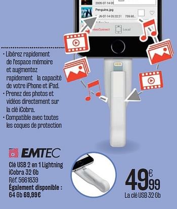 EMTEC : La clé USB iCobra 