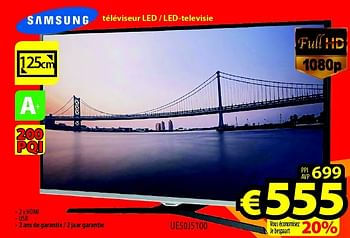 Promoties Samsung téléviseur led - led-televisie ue50j5100 - Samsung - Geldig van 01/01/2016 tot 31/01/2016 bij ElectroStock