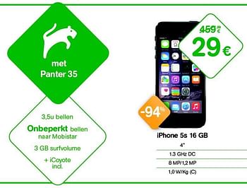 Promoties Apple iphone 5s 16 gb - Apple - Geldig van 02/01/2016 tot 31/01/2016 bij Orange