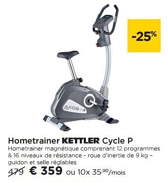 Kettler Hometrainer cycle p - Promotie bij