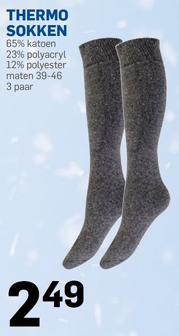 Broek Verwisselbaar inschakelen Huismerk - Action Thermo sokken - Promotie bij Action