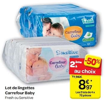 Promotion Carrefour Lot De Lingettes Carrefour Baby Carrefour Baby Bebe Grossesse Valide Jusqua 4 Promobutler