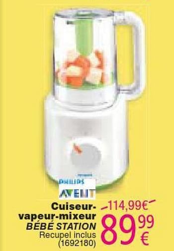 Philips Cuiseur Vapeur Mixeur Bebe Station En Promotion Chez Cora