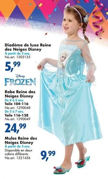 Promotions Diadème de luxe reine des neiges disney - Disney  Frozen - Valide de 16/01/2016 à 31/01/2016 chez Bart Smit