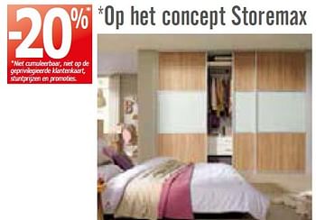 Promoties -20% op het concept storemax - Storemax - Geldig van 02/02/2016 tot 29/02/2016 bij BricoPlanit