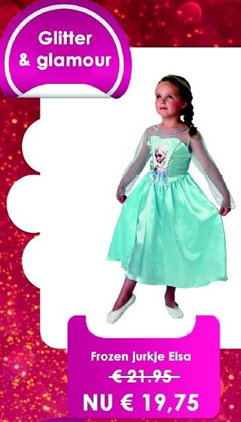Promoties Frozen jurkje elsa - Disney  Frozen - Geldig van 25/01/2016 tot 01/03/2016 bij Vatana