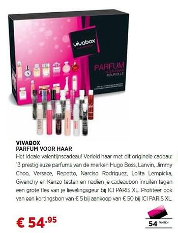 Vivabox parfum haar - Promotie bij PARIS XL