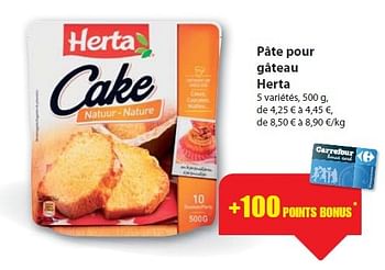 Herta Pate Pour Gateau Herta En Promotion Chez Carrefour Market