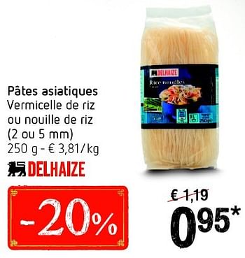 Nouilles De Riz - Delhaize - 250 g