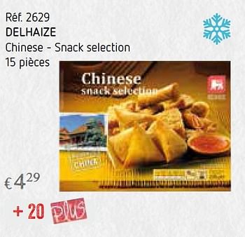 Promotions Delhaize chinese - snack selection - Delhaize - Valide de 01/02/2016 à 29/02/2016 chez Caddyhome