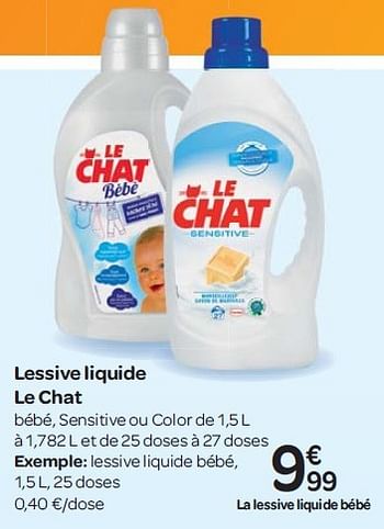 Le Chat Lessive Liquide Le Chat En Promotion Chez Carrefour