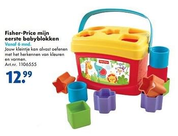 Promoties Fisher-price mijn eerste babyblokken - Fisher-Price - Geldig van 06/02/2016 tot 21/02/2016 bij Bart Smit