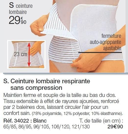 Damart ceinture lombaire sale