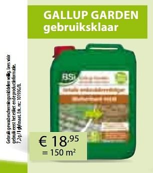 Promoties Gallup garden gebruiksklaar - BSI - Geldig van 07/03/2016 tot 31/10/2016 bij Multi Bazar