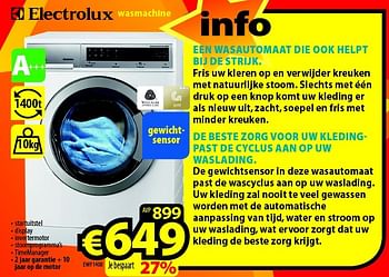 Promoties Electrolux wasmachine ewf1408 - Electrolux - Geldig van 01/03/2016 tot 31/03/2016 bij ElectroStock