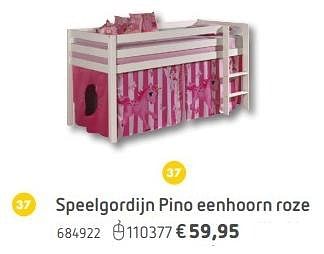 Promotions Speelgordijn pino eenhoorn roze - Produit maison - Dreamland - Valide de 08/03/2016 à 17/03/2017 chez Dreamland