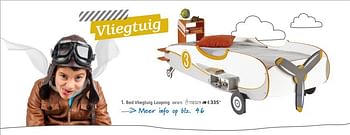 Promoties Bed vliegtuig looping - Huismerk - Dreamland - Geldig van 08/03/2016 tot 17/03/2017 bij Dreamland