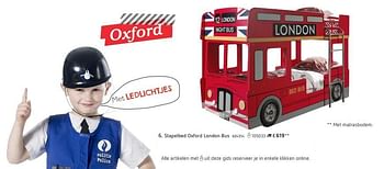 Promoties Stapelbed oxford london bus - Huismerk - Dreamland - Geldig van 08/03/2016 tot 17/03/2017 bij Dreamland
