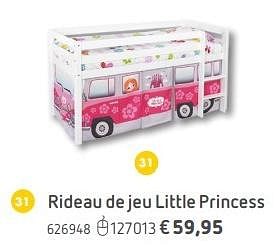 Promoties Rideau de jeu little princess - Huismerk - Dreamland - Geldig van 08/03/2016 tot 17/03/2017 bij Dreamland