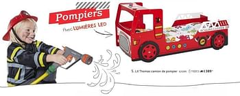 Promoties Lit thomas camion de pompier - Huismerk - Dreamland - Geldig van 08/03/2016 tot 17/03/2017 bij Dreamland
