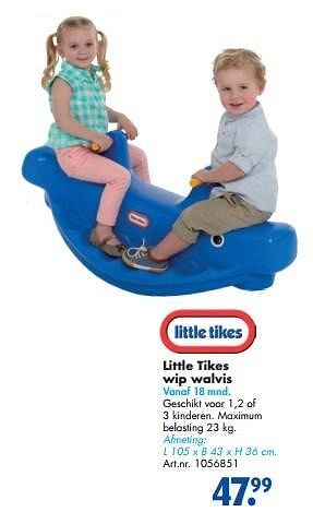 Promoties Little tikes wip walvis - Little Tikes - Geldig van 05/03/2016 tot 31/08/2016 bij Bart Smit