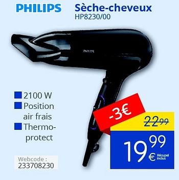 Promoties Philips sèche-cheveux hp8230-00 - Philips - Geldig van 01/03/2016 tot 31/03/2016 bij Eldi