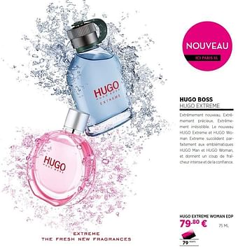 ICI PARIS XL promotie: Hugo boss extreme edp 75 ml - Hugo Boss (Lichaamsverzorging) - Geldig tot 20/03/16 - PromoButler