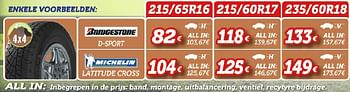 Promoties Latitude cross 215-65r16 - Michelin - Geldig van 01/03/2016 tot 13/04/2016 bij Auto 5